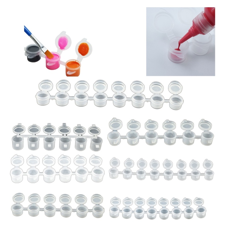 blg Mini Paint Box 6 8Strips Empty Paint Strips for Watercolors Acrylic ...