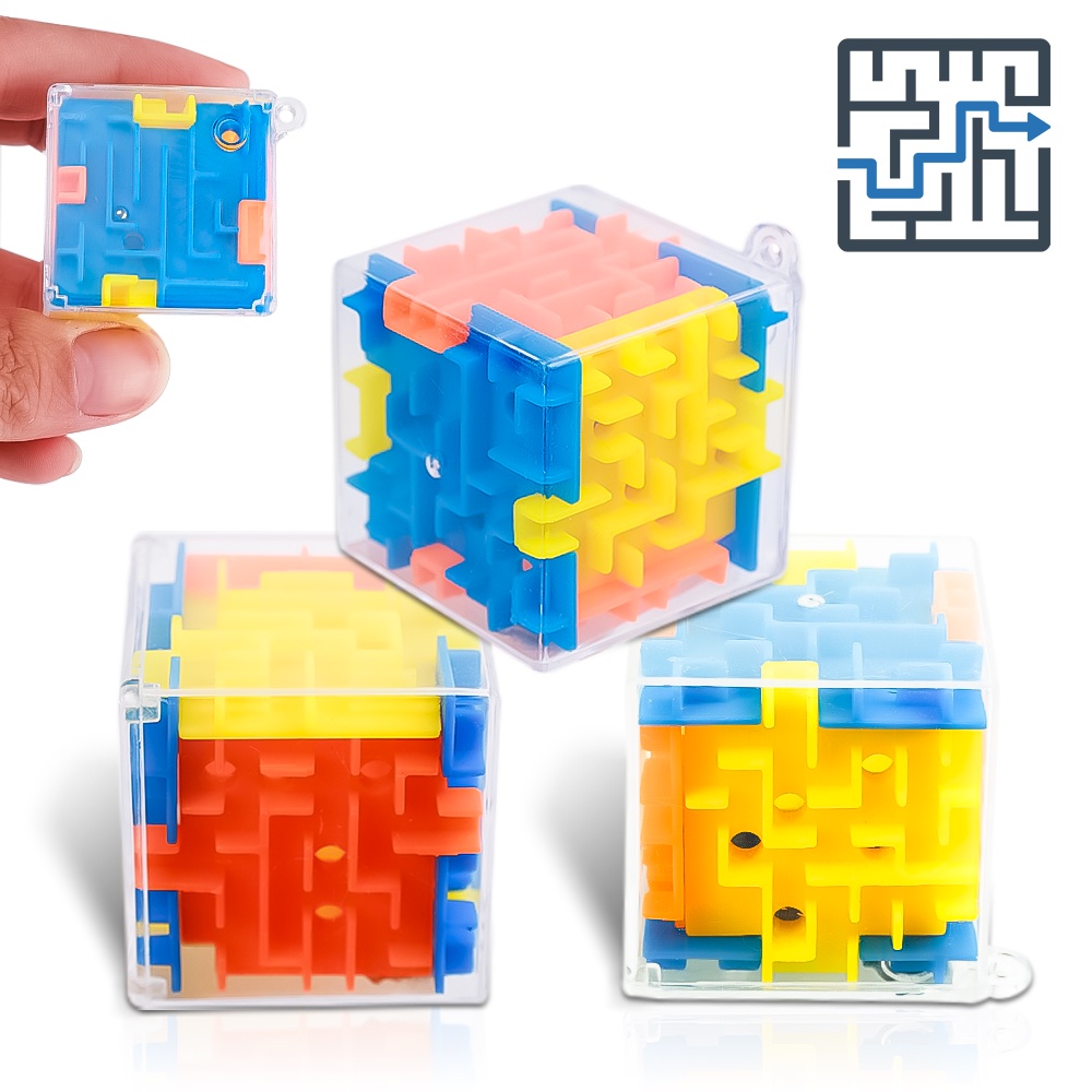 3D Sixsided Maze Magic Cube Toy/Rolling Ball Maze Puzzle Toy for
