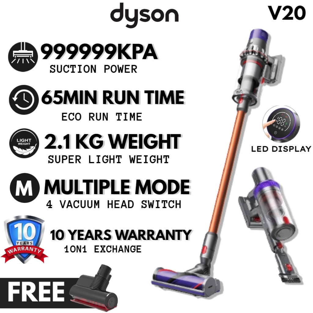 V20 PRO Vacuum Cordless Vacuum Cleaner Free Dust Mite Wireless Handheld