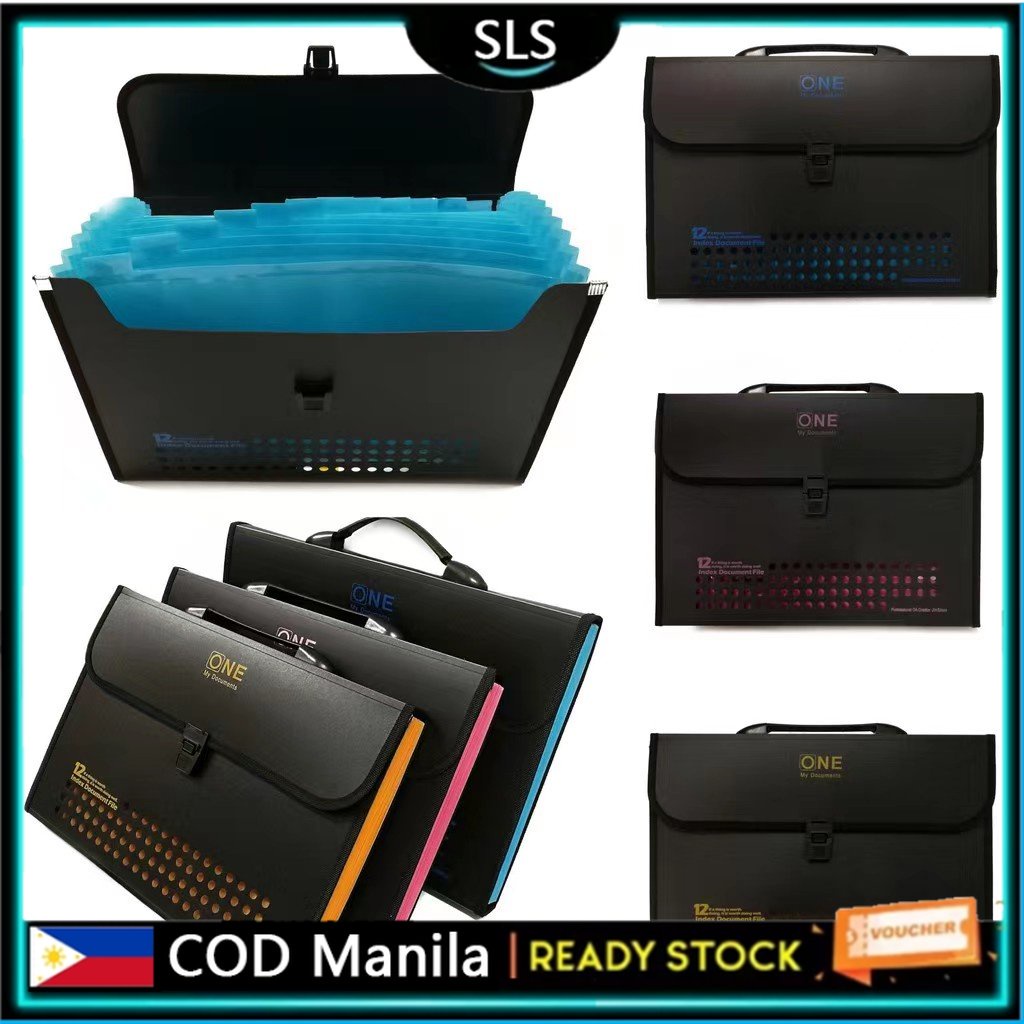 A4 (FC) BLACK EXPANDABLE ENVELOPE FILLING CASE WITH HANDLE Shopee