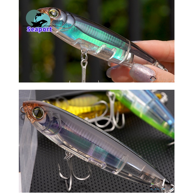 Artificial Fish Bait 100mm 17.5g Floating Bass Fishing Lure, 3D Inshore ...