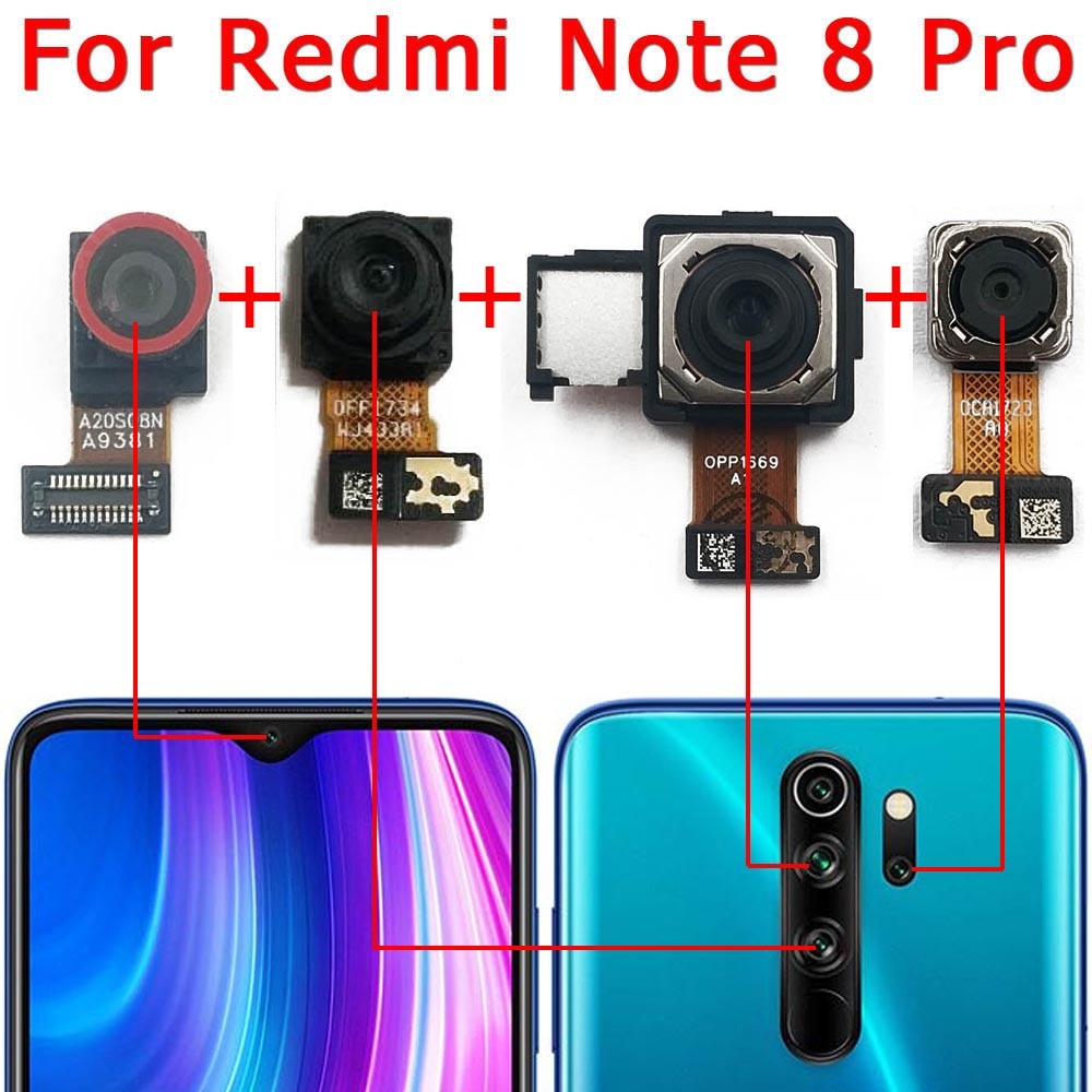 Original Front Back Camera Selfie For Xiaomi Redmi Note 8T 8 Pro Rear ...