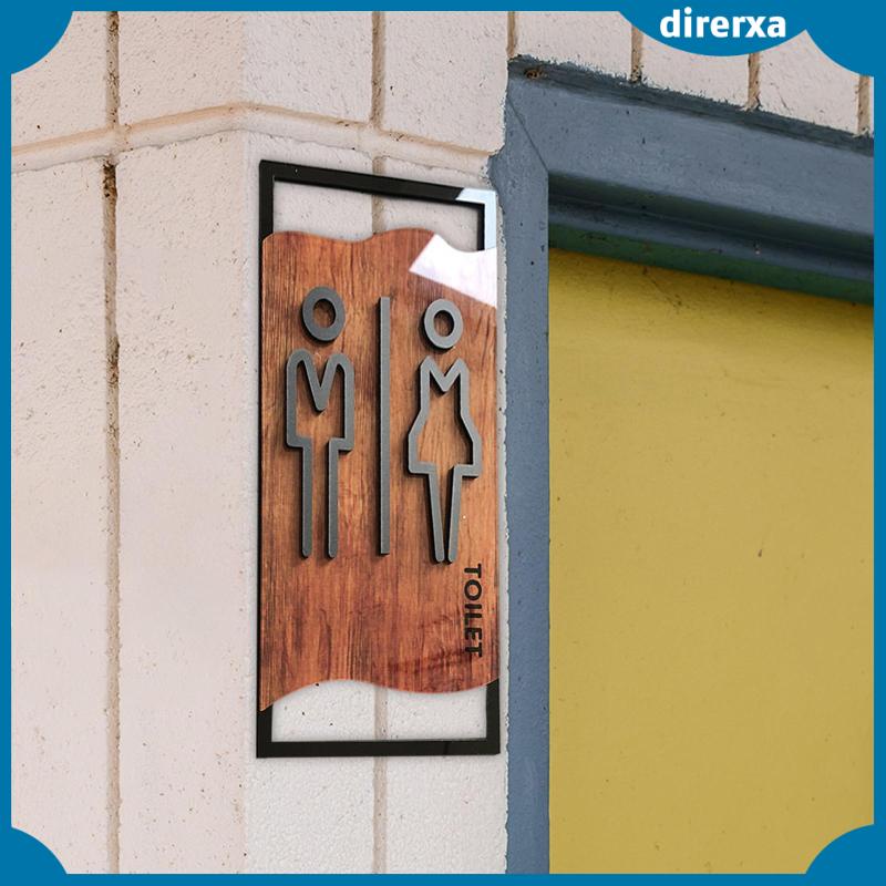 [Direrxa] Restroom Sign 3D Reminder Indicator Acrylic Male and Female ...