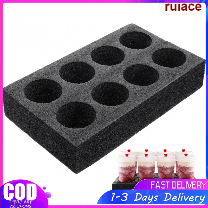 RUI 2pcs Trays to Go Coffee Cup Holder Drink Delivery Holder Takeaway ...
