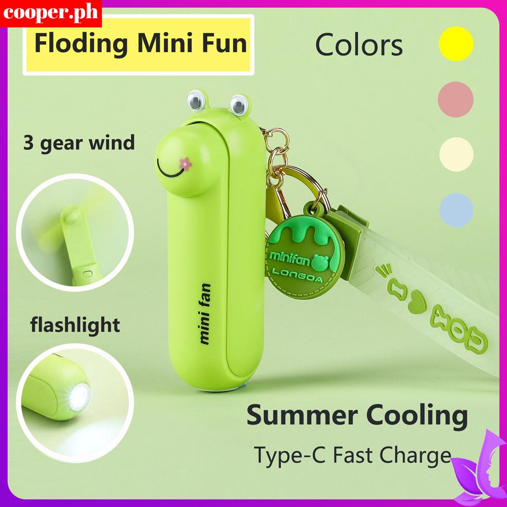 Portable Fun Rechargeable Key Chain Hand-held Small Fan Portable With ...