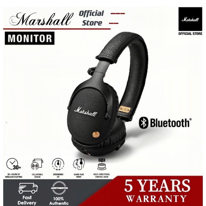 Marshall Monitor Bluetooth 5.3 Monitor II ANC Wireless Headphones