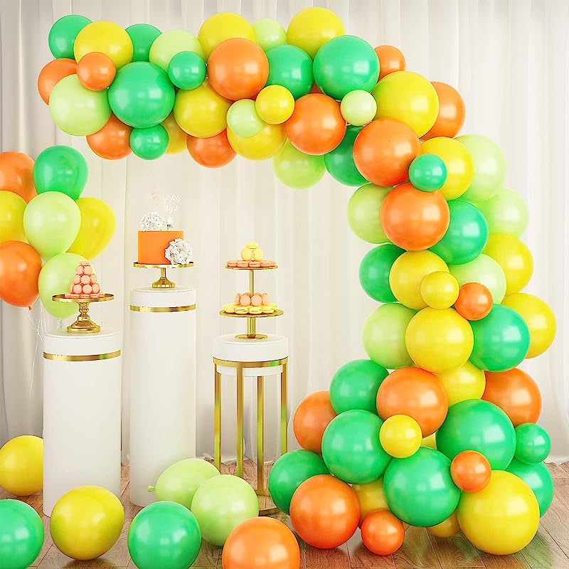 Green Yellow Balloon Garland Kit Balloon Arch, Latex Balloons Party ...