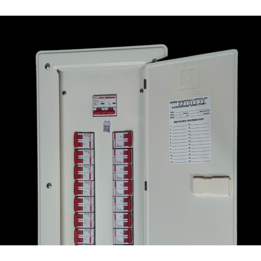 KOTEN Panel Board 14 Branches 100A 2 Pole Main and 14 Branches Miniature Breaker Himel Shopee