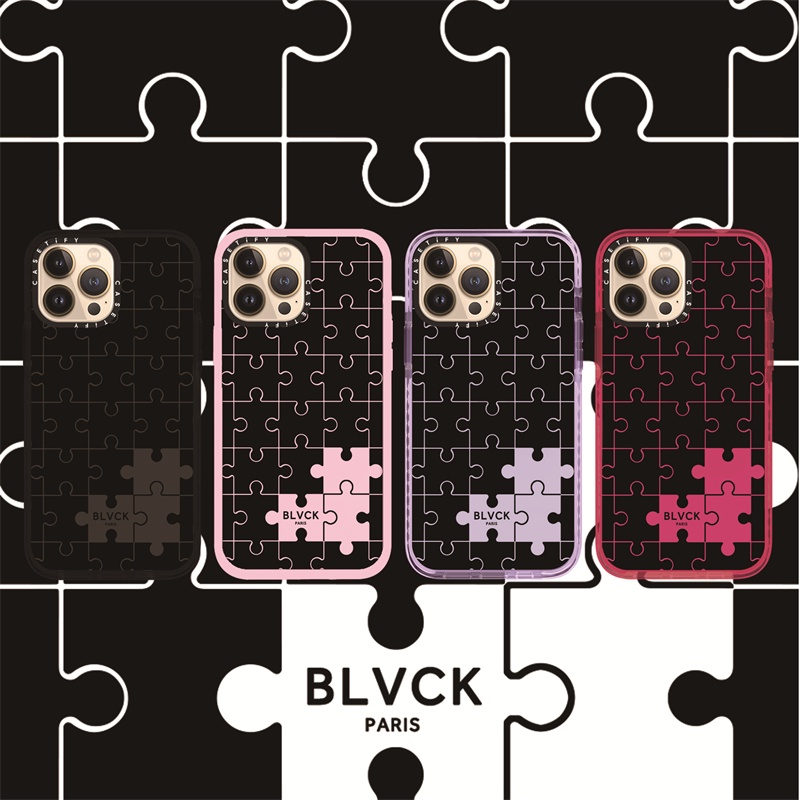 CASETiFY X Custom BLVCK Puzzle Case RosePink Color Transparent Soft iPhone  Case For iPhone 14 13 12 11 Pro Max IX XS MAX XR 6 6s 7 8 Plus Case  Shockproof Bumper Cover | Shopee Philippines