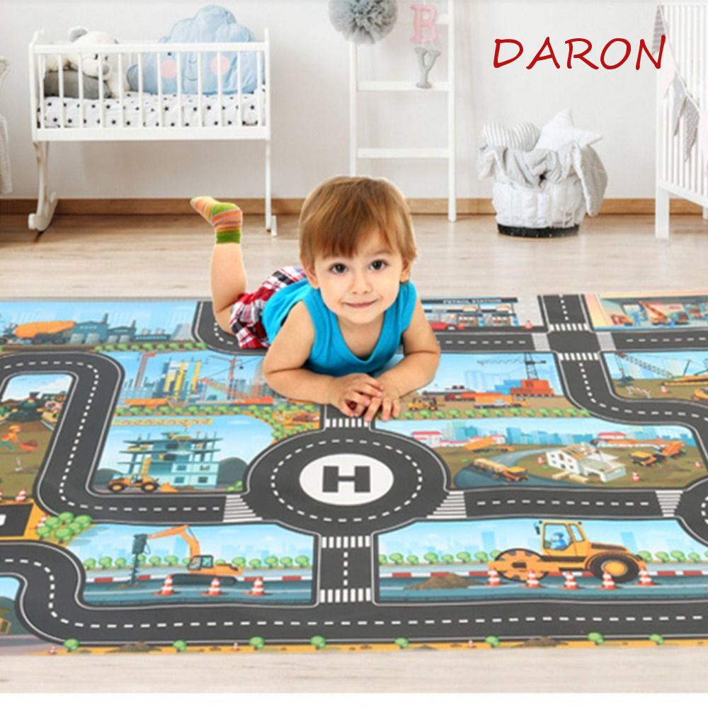 DARON City Parking Lot Roadmap City Rug Mats For Baby Traffic Car Map ...