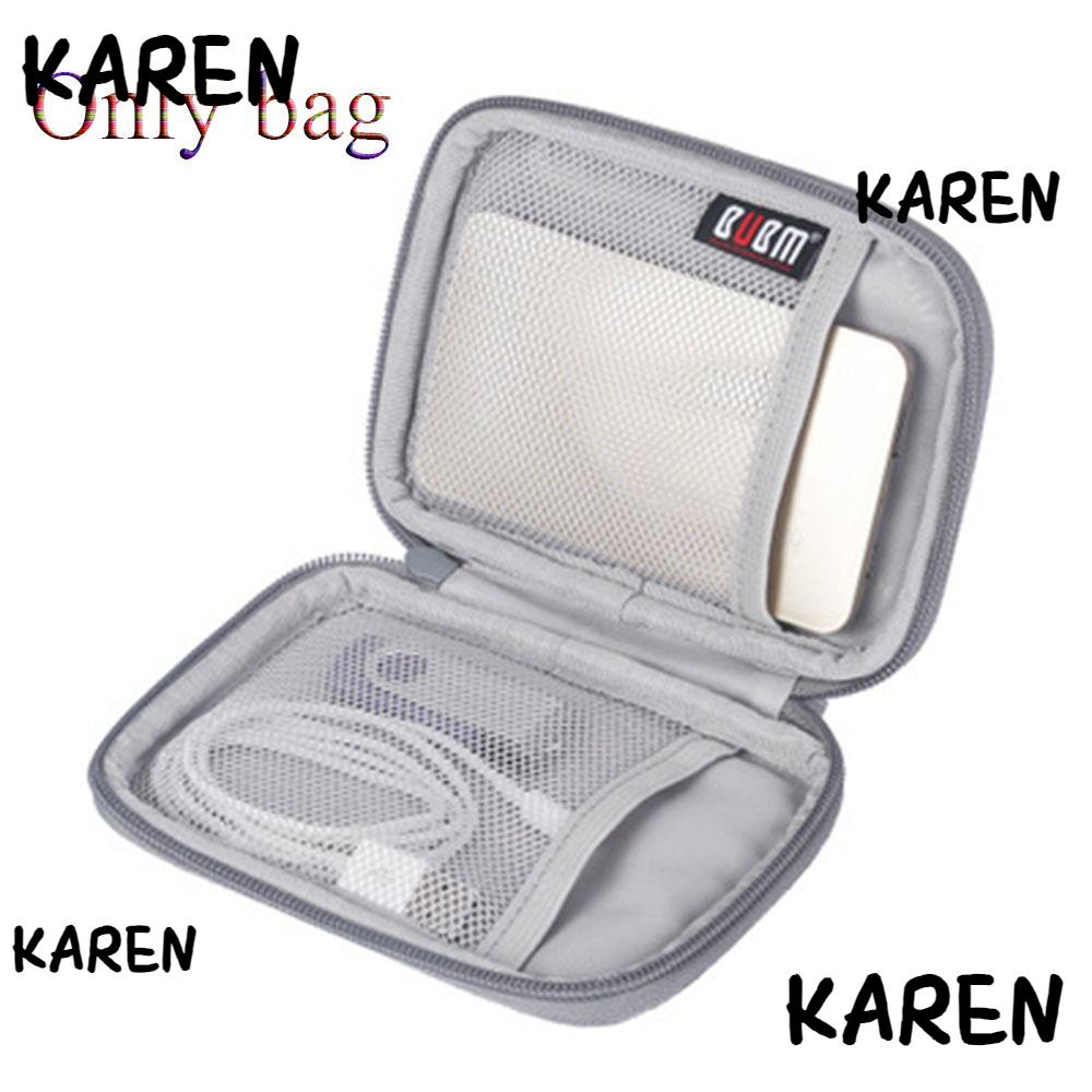 KAREN Household Digital Storage Bag Portable Earphone Wire Pouch USB ...