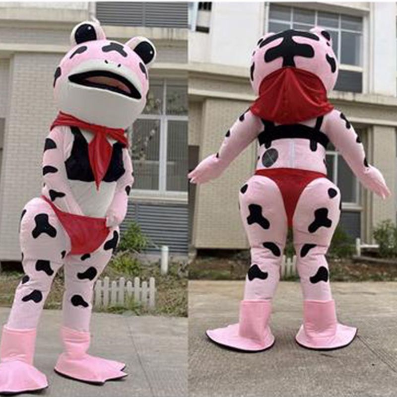 Tik Tok inflatable frog cartoon doll costume Human Wear Strange Smell ...