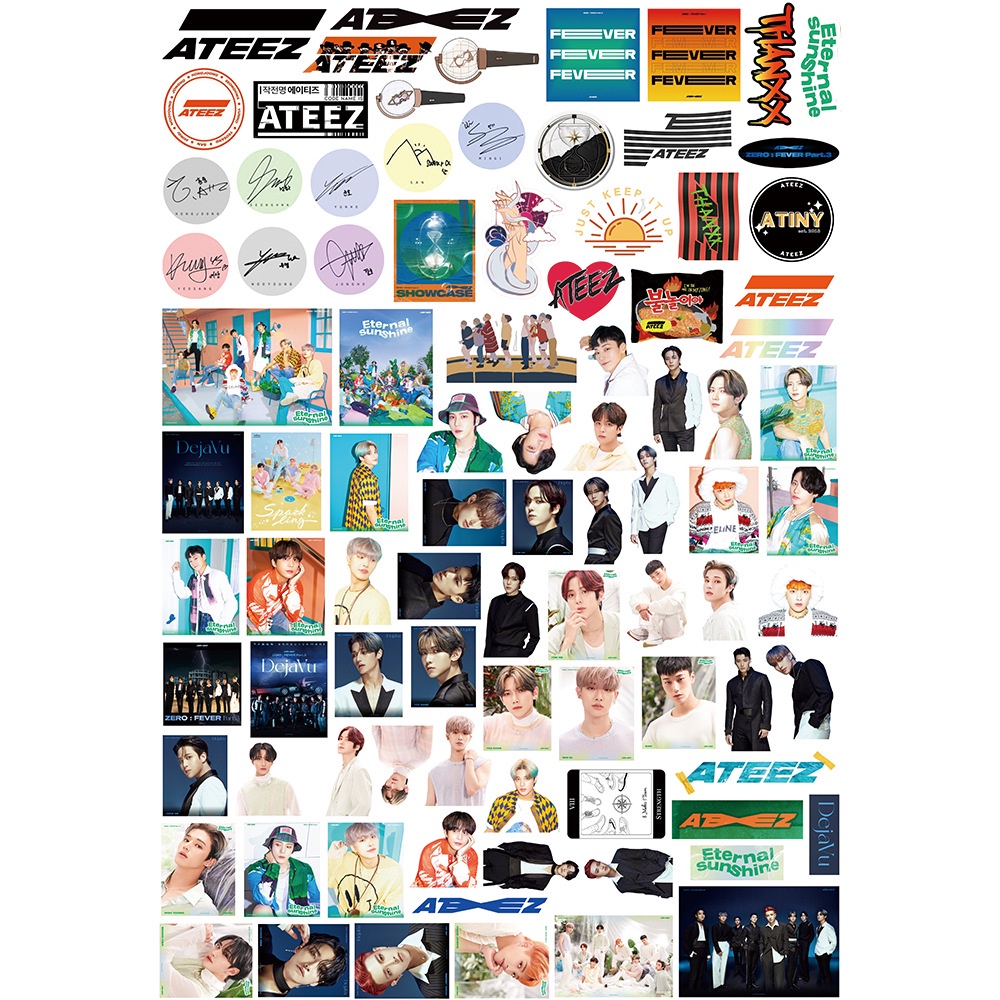 92-100Pcs/set ATEEZ THE WORLD EP.1 : MOVEMENT Photo Stickers KPOP DIY ...