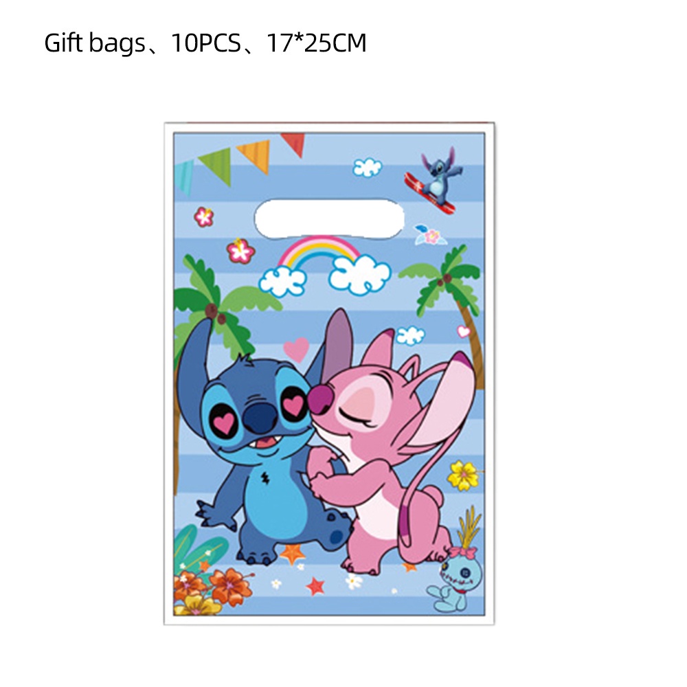 Lilo Stitch Party Gift Bags Candy Cookie Packing Bags Cartoon Treat ...