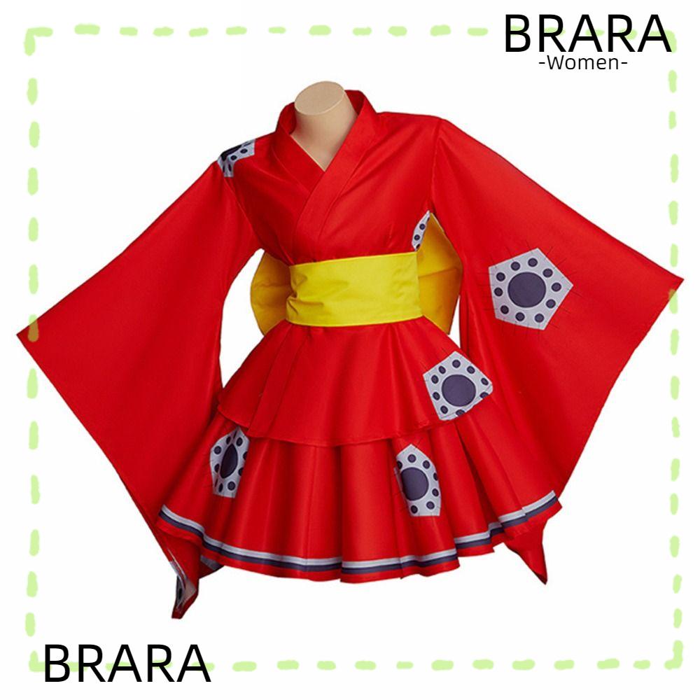 Brb Luffy Lolita Dress Red Wano Country Luffy Cosplay Costume Fashion