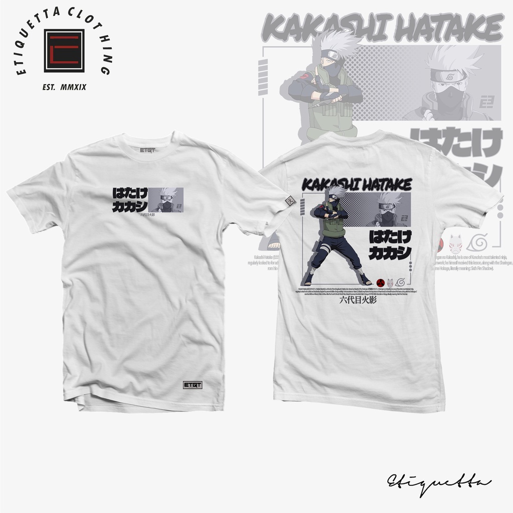 T-shirt Kakashi Hatake Naruto - Blanc Coton Taille M - Neuf Avec étiquette