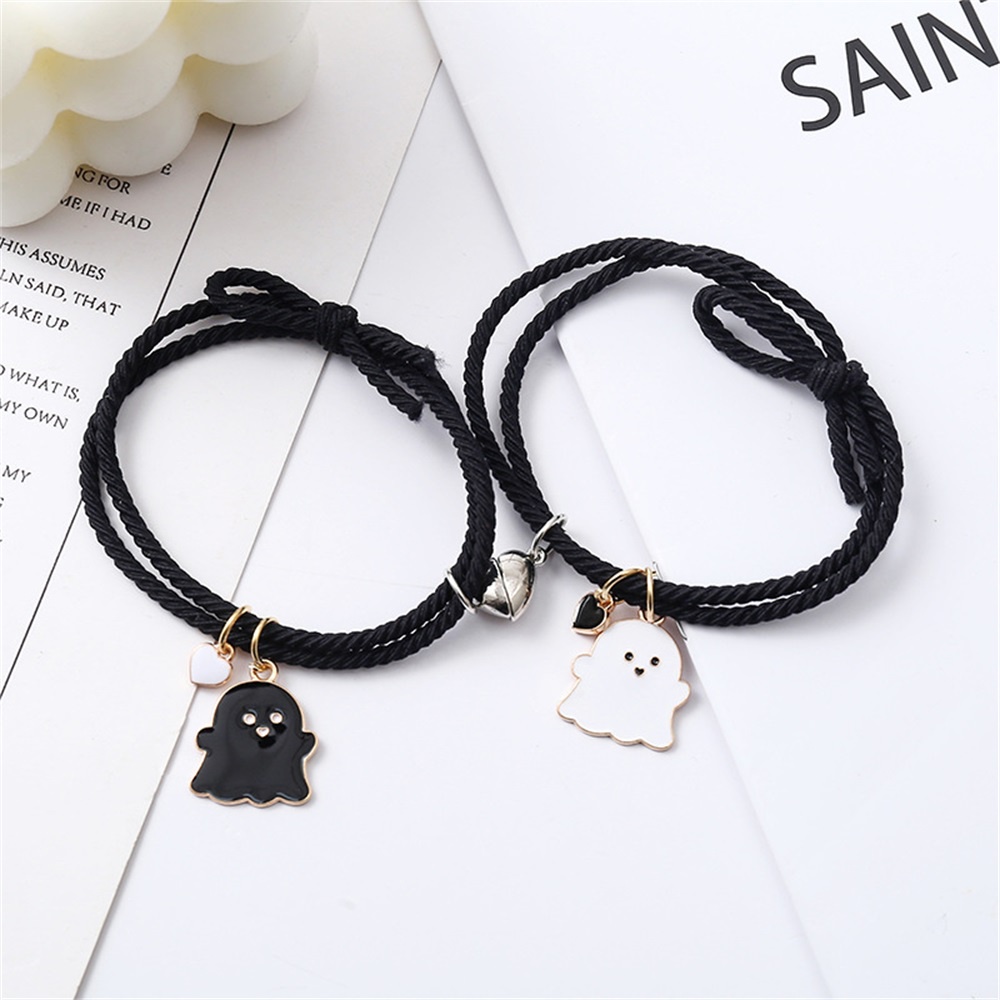 Couple Bracelet set Black and White