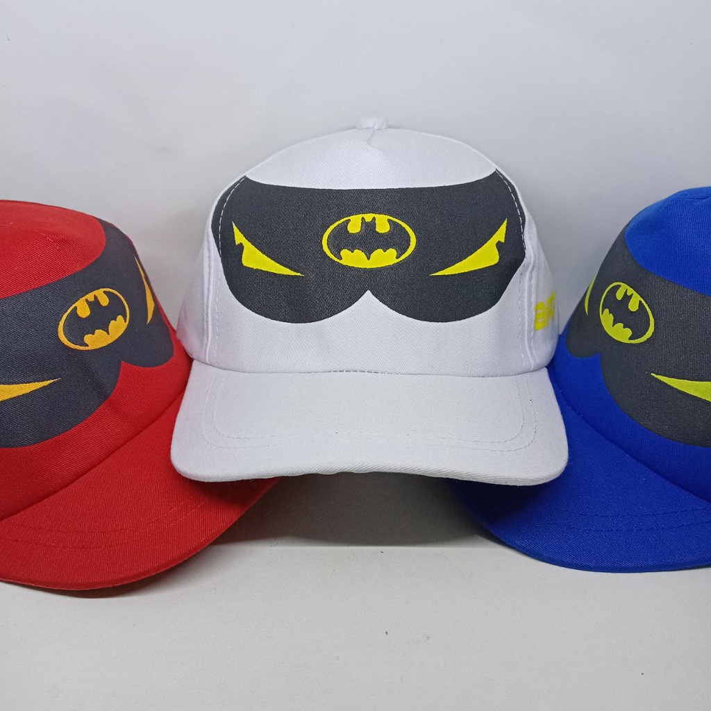 Batman & SUPERMAN SUPERHERO Hats For Boys Aged 17 Years Shopee