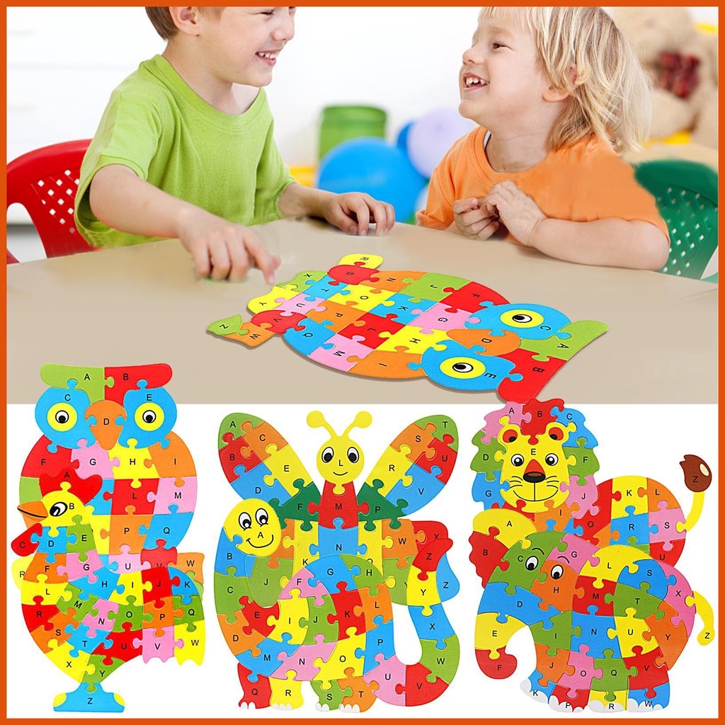 Toys Early Learning Jigsaw ABC Puzzle Shape Sorter 3D Puzzle Board Game