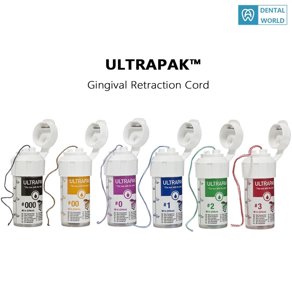Ultradent Ultrapak™ Knitted Cord Dental Domain Corporation gingival retraction cord Shopee