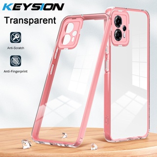 Para Motorola Moto G73 3 en 1 Clear TPU Color PC Frame Phone Case