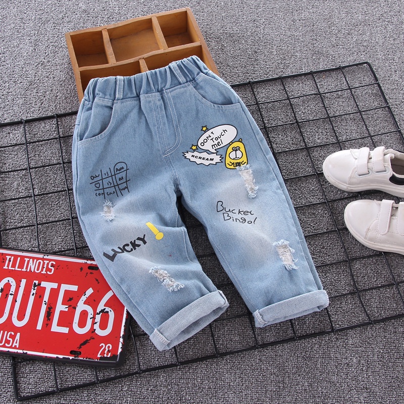 (0-6Y) Baby Boy Clothes baby boy lucky X jeans | Shopee Philippines