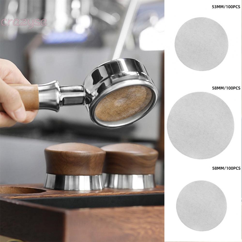 51mm,53mm,58mm 100Pcs Coffee Powder Bowl Filters Paper for Espresso ...