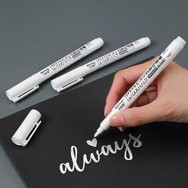 Waterproof White Marker Pen Lasting Gel Pen for Fabric Wood Leather ...