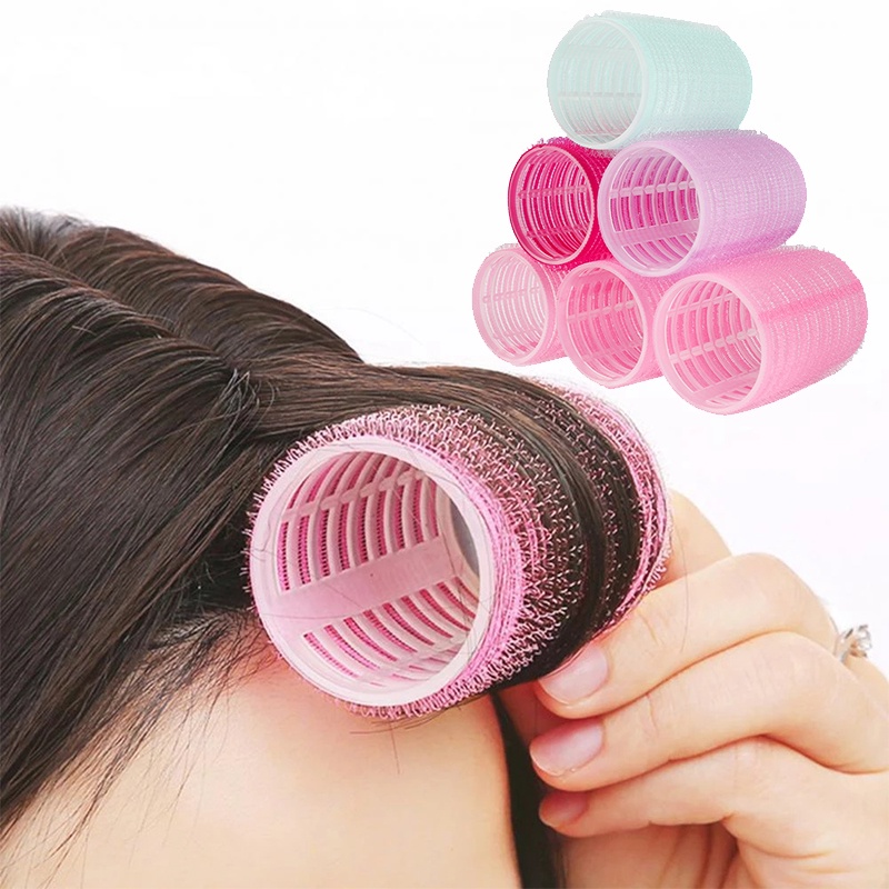Women Self Grip Rollers Cling Stick Hair Curler / Big Self Grip Hair