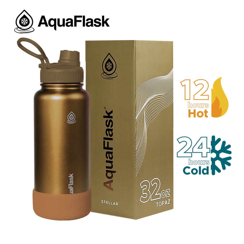 AQUAFLASK Stellar Collection Limited Edition w/ Silicone Boot (14oz/18oz/22oz/32oz/40oz) Aqua