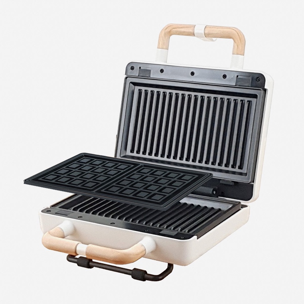 Asahi Waffle and Panini Maker Wood Design WM-043 | Shopee Philippines