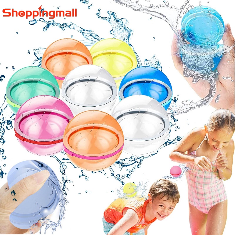 Set De 24 Balles D'Eau En Silicone Réutilisables – Bombe à Eau Pour Piscine, Plage, Fête En Extérieur – Sûr Et Coloré