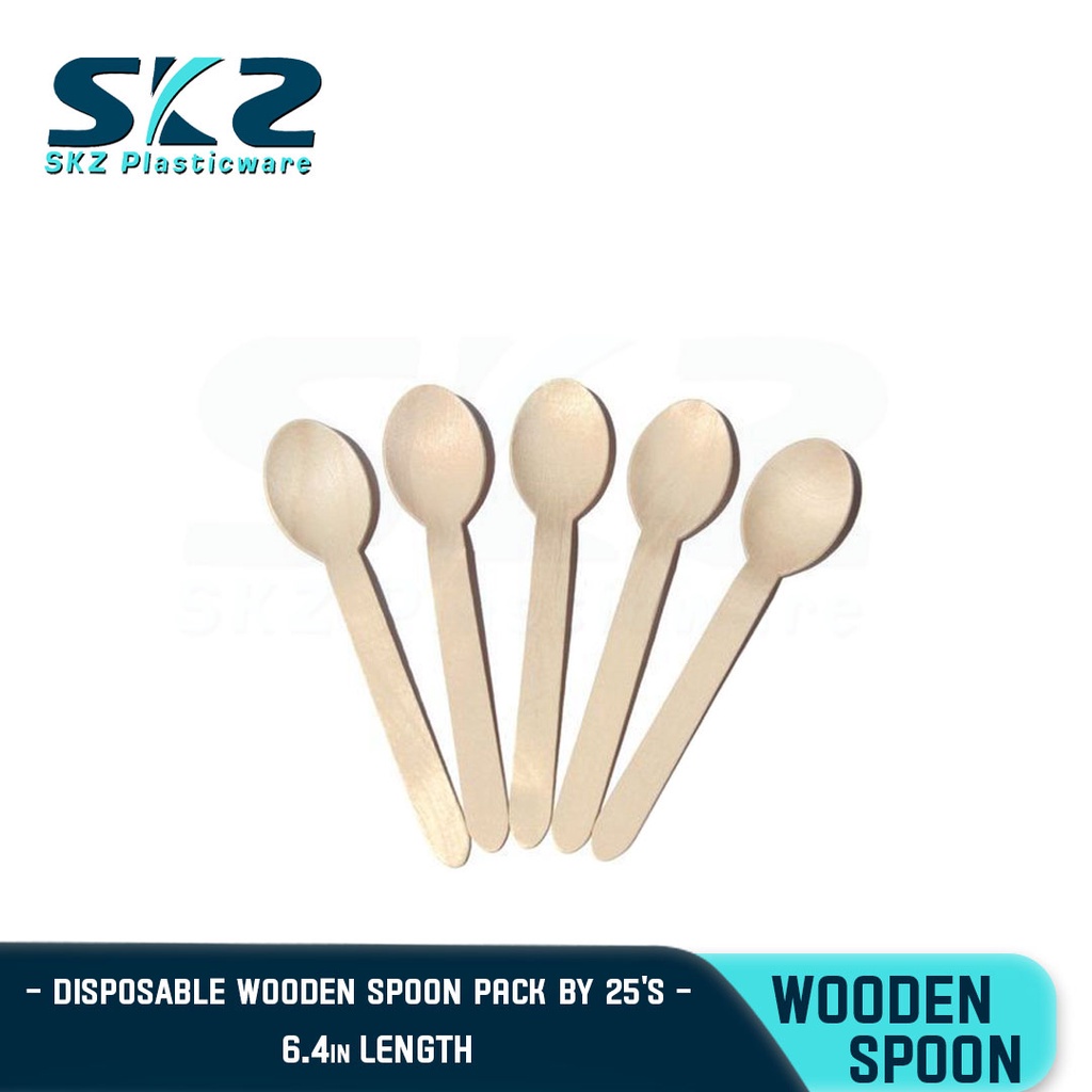 SKZ DISPOSABLE WOODEN SPOON 2550PCS/PACK Shopee Philippines