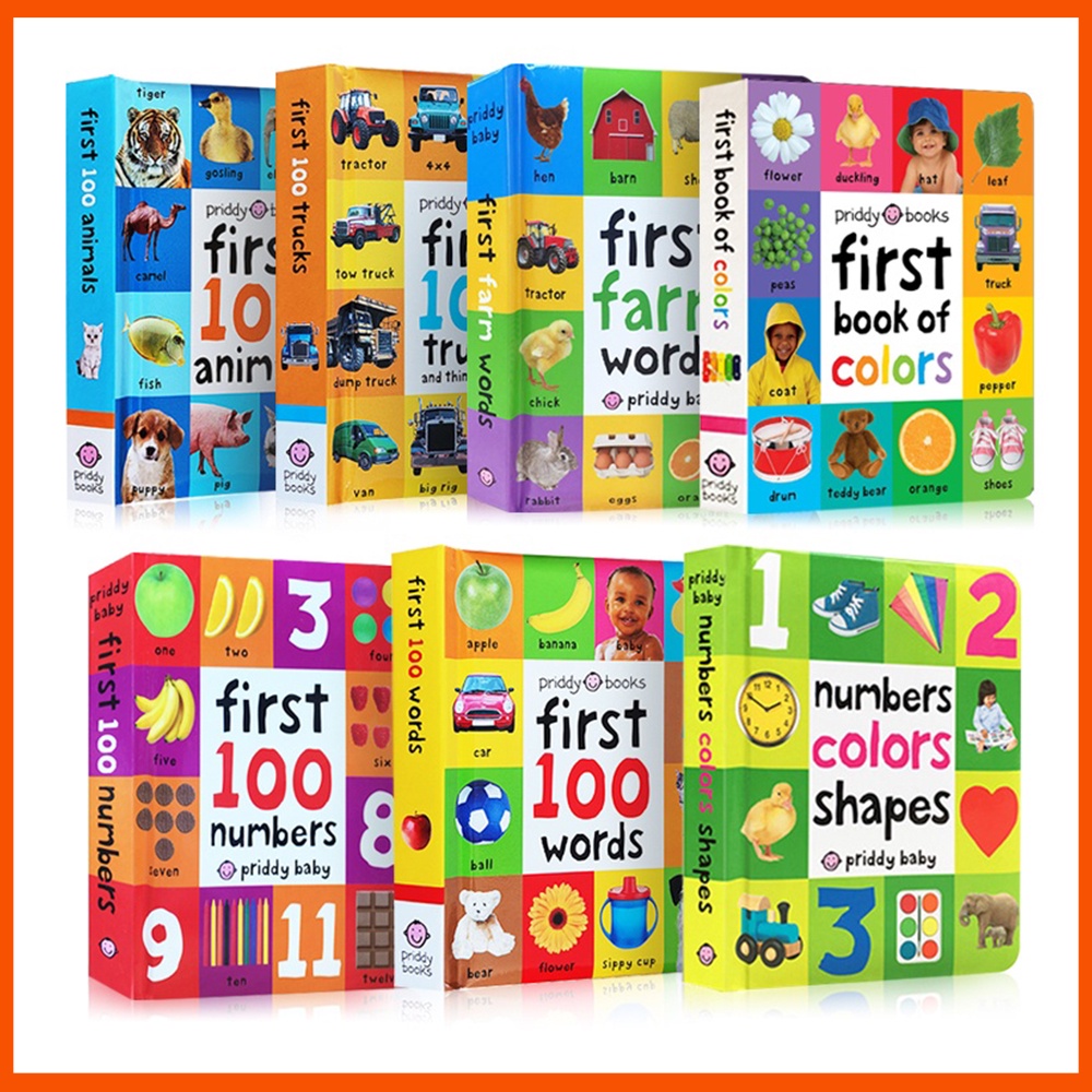 First 100 Words Animals Trucks Numbers Colors English Active Book