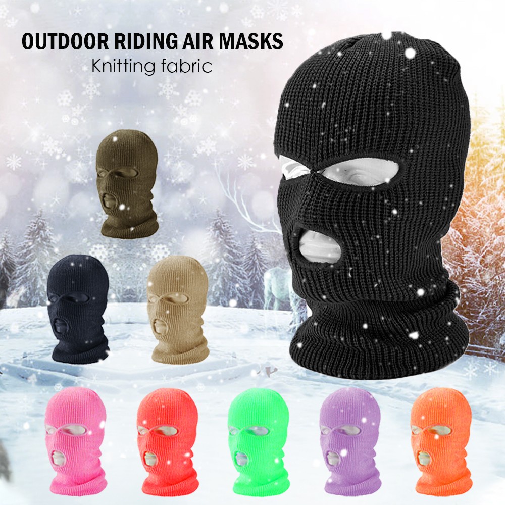 3 hole mask ski mask hat winter balaclava mask army tactical mask ...