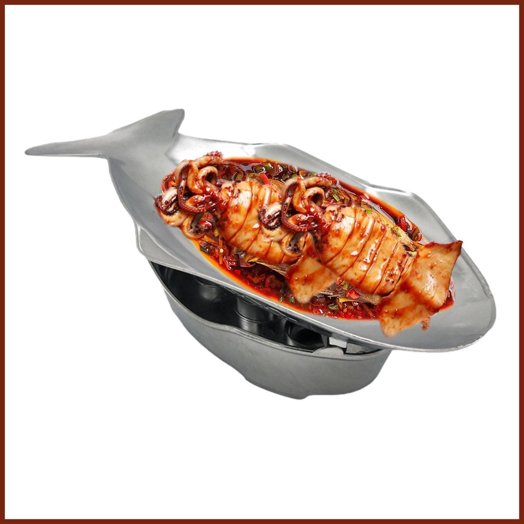 Fish Platter Food Trays Fish Plate Shape Aluminum Hot Pot Set Thai ...