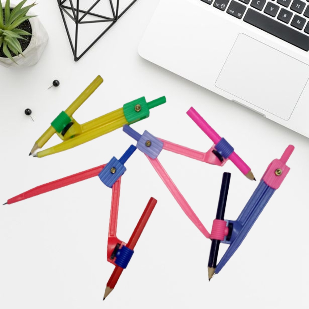 As Plastic Compass With Pencil Assorted Colors Joy Shopee Philippines