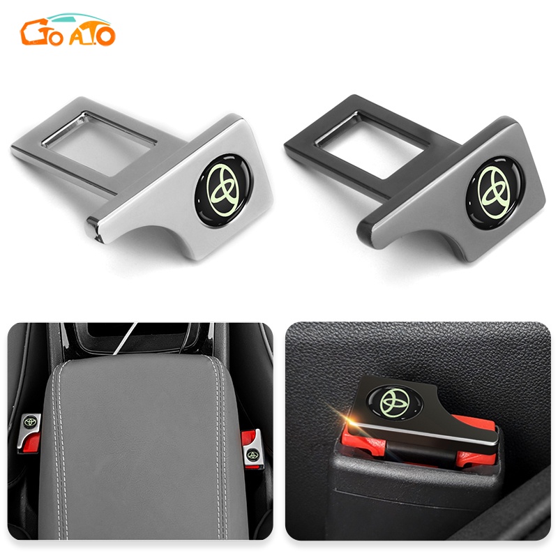 GTIOATO Car Seat Belt Buckle Universal Seatbelt Alarm Stopper Luminous