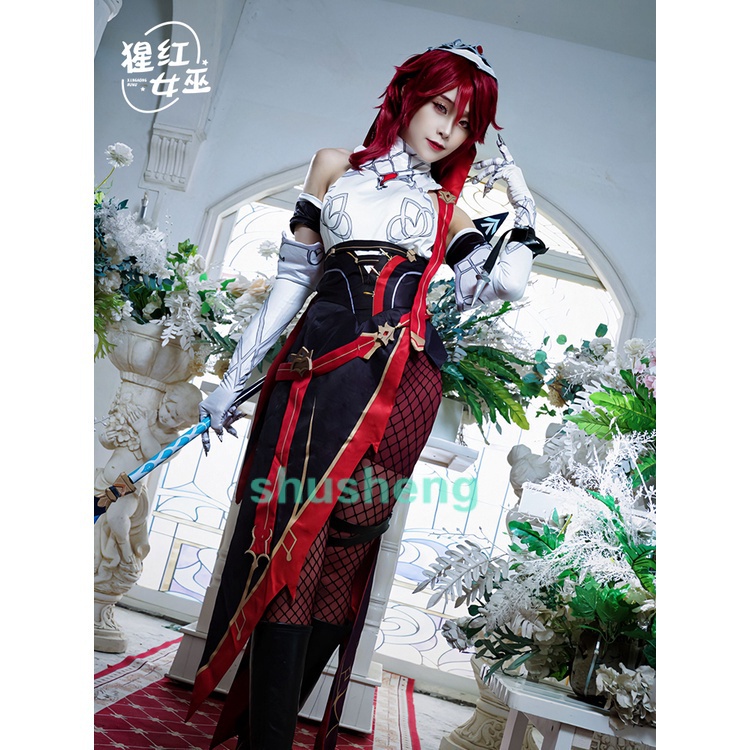 Genshin Impact Rosaria Cosplay Costume Game Suit Dress Uniform Anime