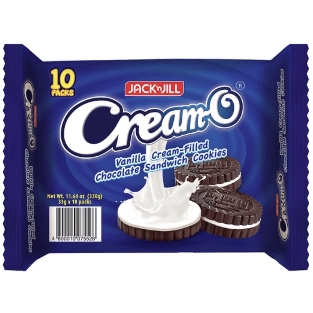 CREAMO Vanilla CreamFilled Chocolate Sandwich Cookies 30g JUSTADDZ