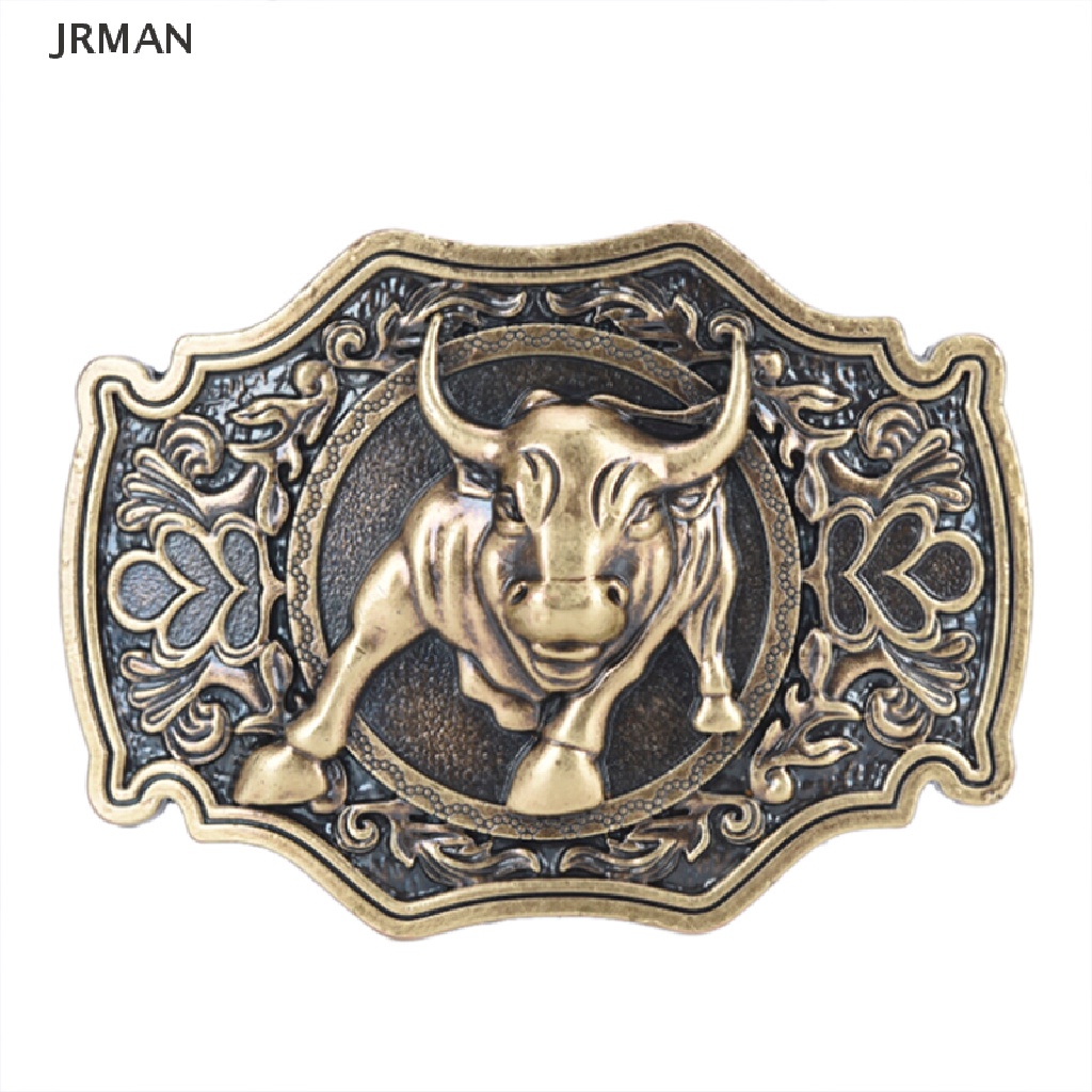 Metal Zinc Alloy Belt Buckle Western Cowboy Retro Bull Rider