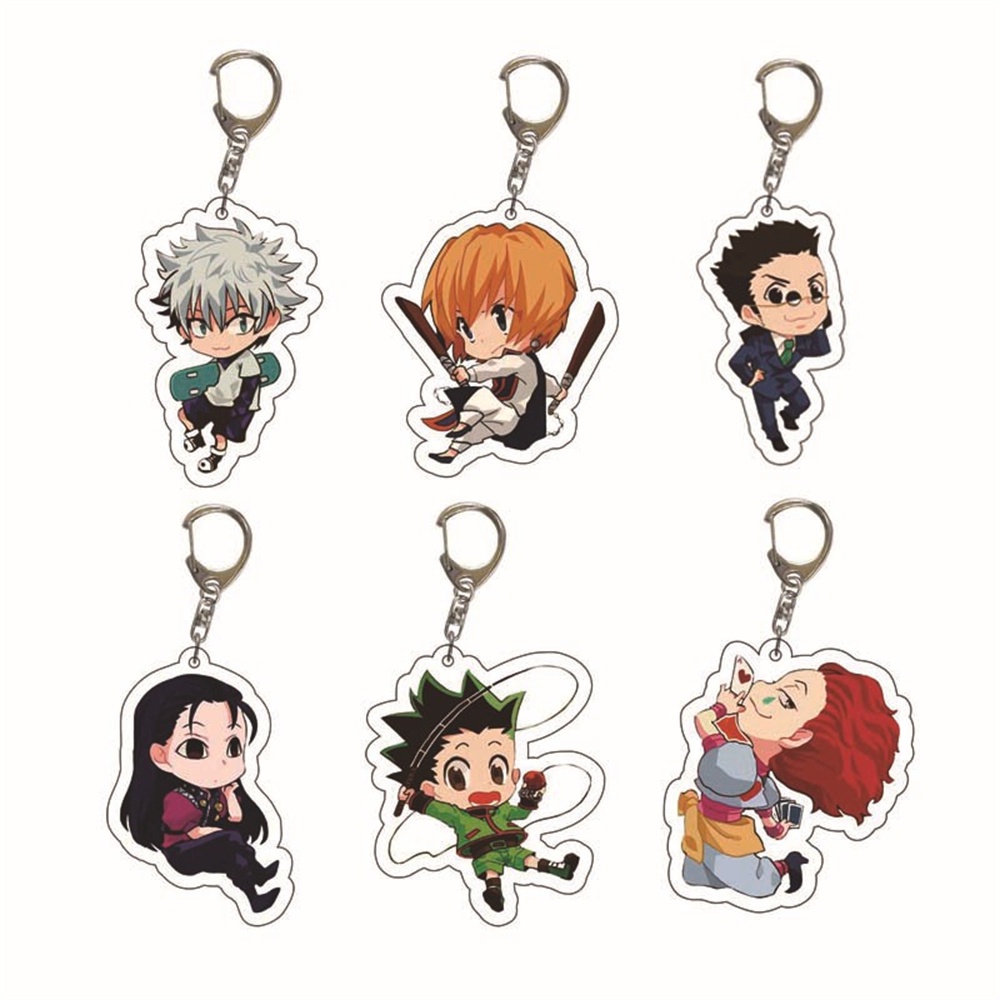 Anime Hunter x Hunter Hisoka Kurapika Killua Zoldyck Key Chain Pendant