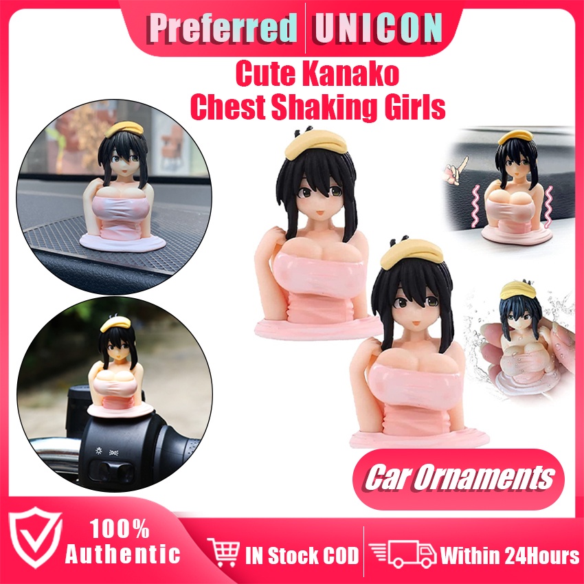 Figurina Vibrante Kanako Poitrine – Decorazione Hentai Per Auto Moto Mobylette