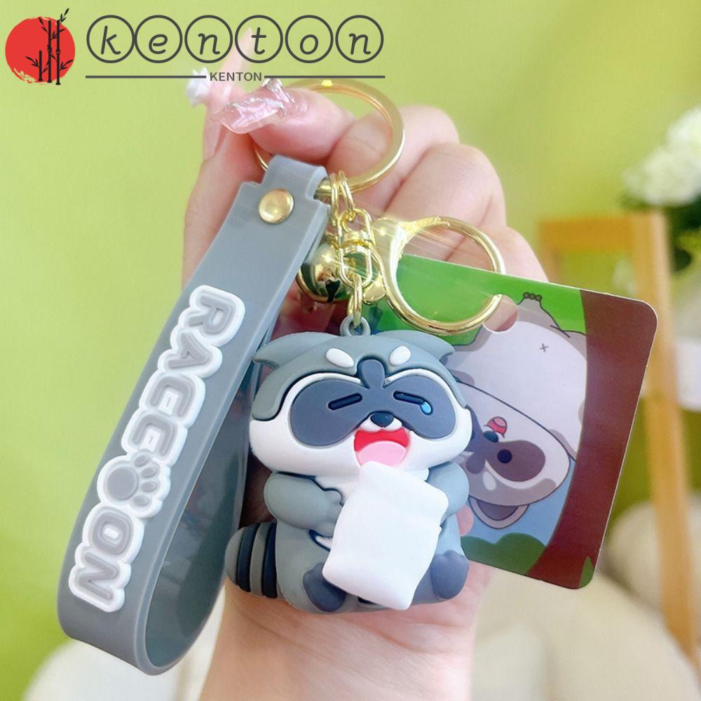 KENTON Raccoon Keychain Creative Hanging Accessory Animal Kawaii ...