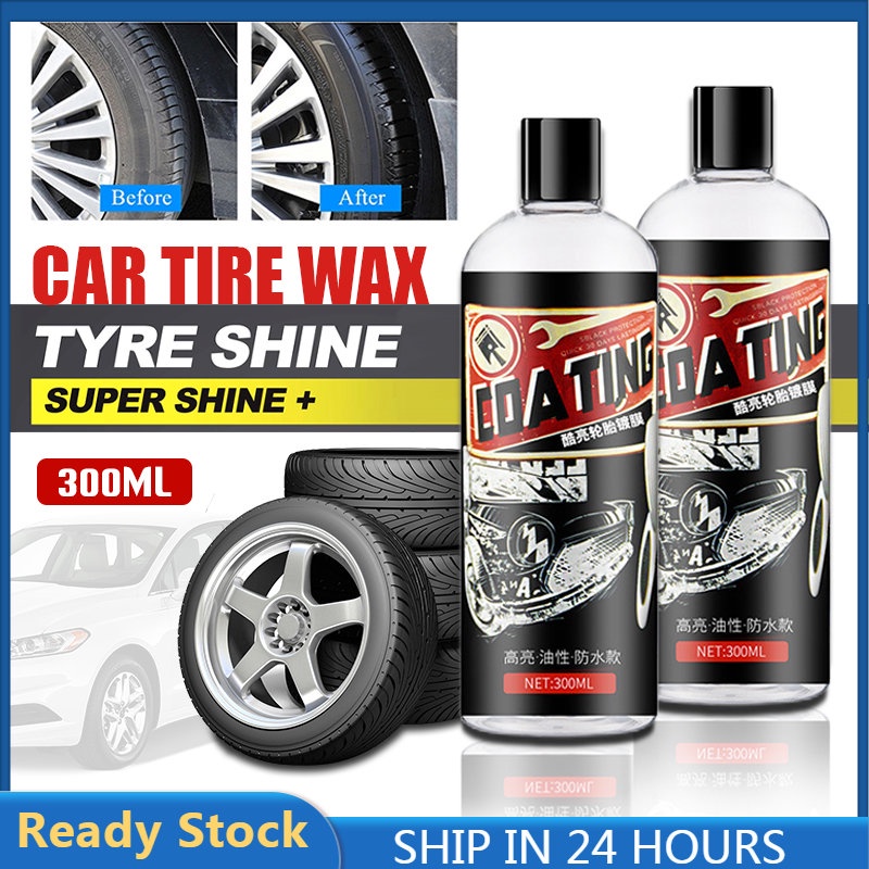 300ml Tire Cleaner Car Tire Wax High Gloss Cleaner Moisturizing Tire