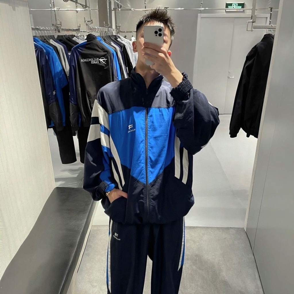 Paris Catwalk Street Wear Color Matching Retro Men Women School Uniform