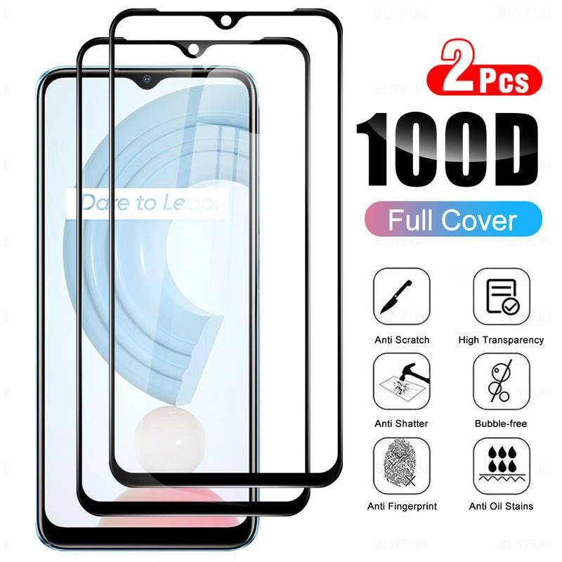 2pcs Tempered Glasses For Realme Q5 Q3 Q2 GT2 Pro Q5i Q3s Q3t Q3i Q2i Q