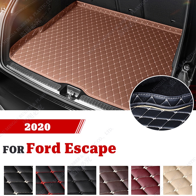 WearingResistant PU Leather Car Trunk Mat For Ford Escape 2020 Custom