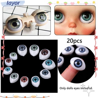 20/50pcs 5-20mm Eyeball Nose Doll Accessories Black Plastic Plush
