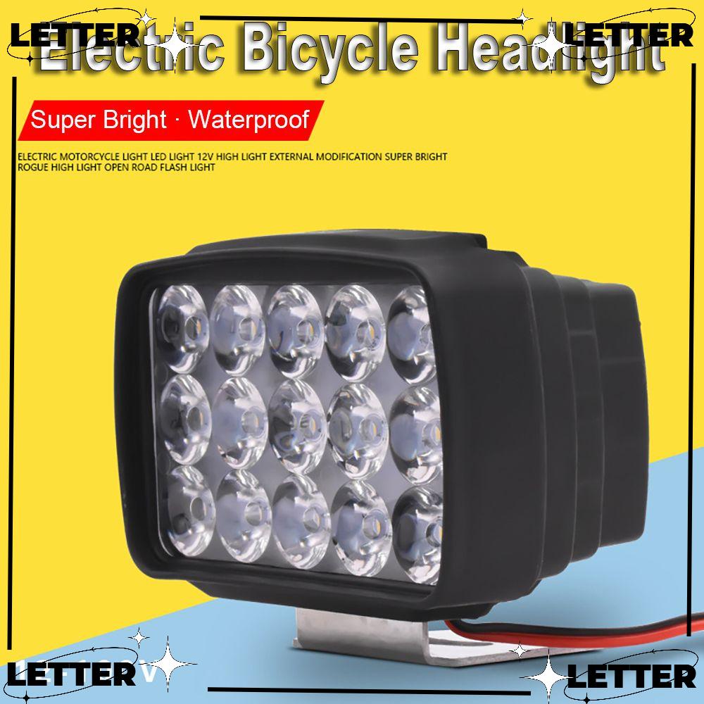 LET Electric Bicycle Headlight Waterproof EBike Scooter Motorbike